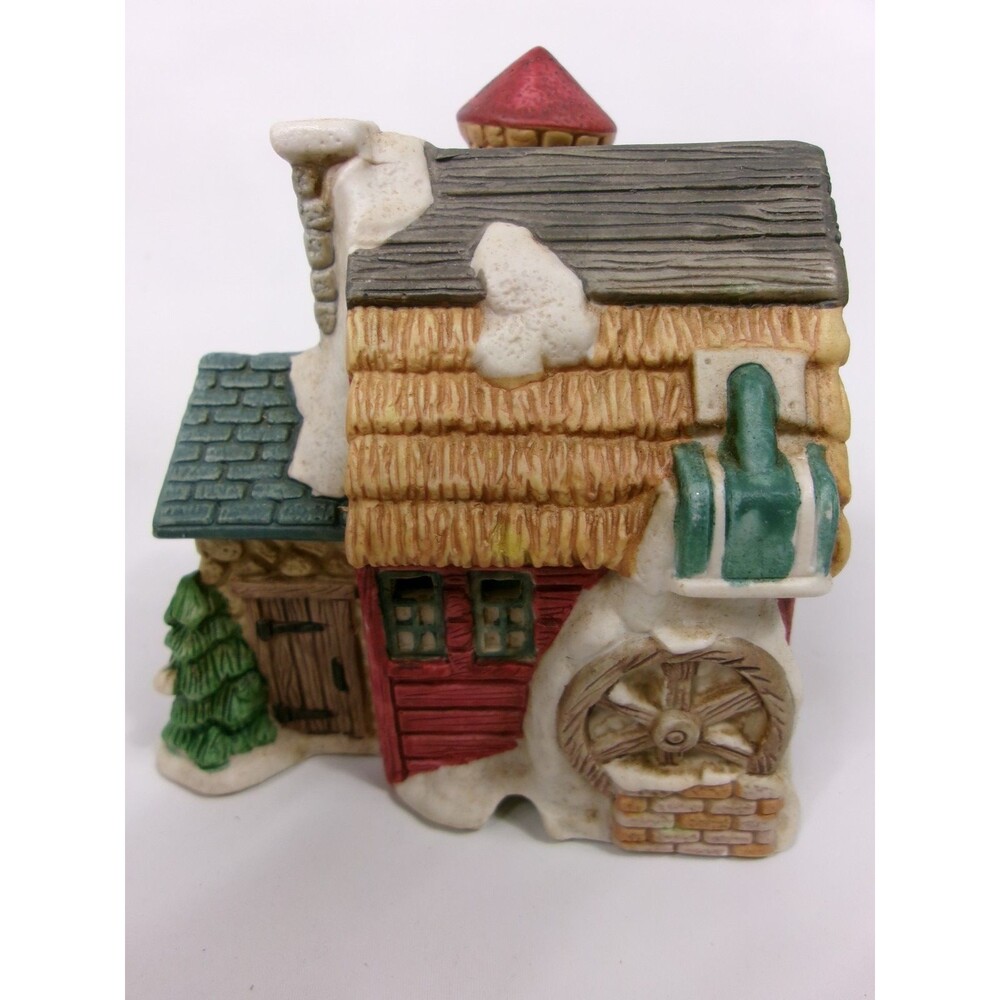 Vintage Dayton Hudson Porcelain Barn Lighted Christmas Village House 1994